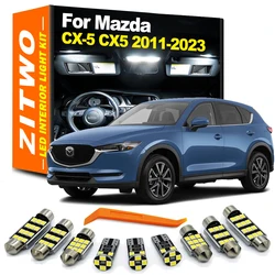 ZITWO 11Pcs LED Bulb Interior Dome Reading Light Kit For Mazda CX5 CX-5 2011 2012 2013 2014 - 2018 2019 2020 2021 2022 2023
