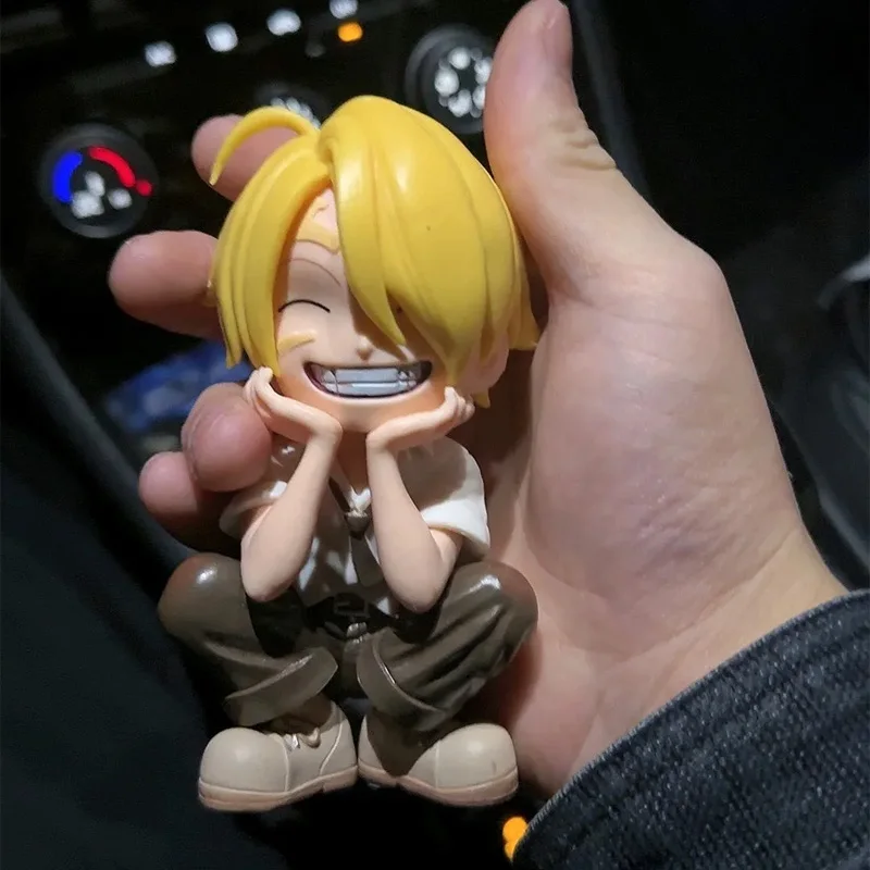 ONE PIECE Luffy Zoro Sanji Q Version Anime Figure Children Toys Handheld Action Figures Model Desktop Ornaments Birthday Gifts