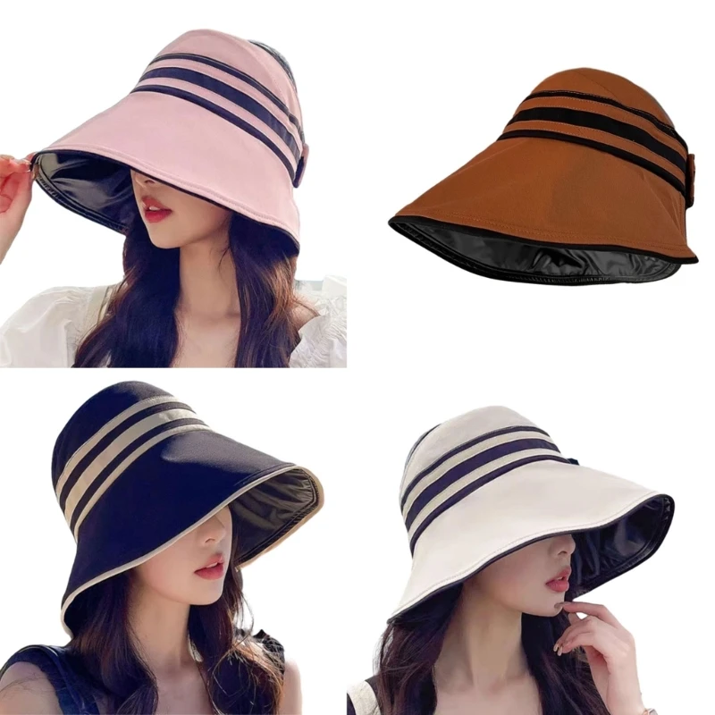 

Long Brims Sun Hat for Women Breathable Open Top Sunproof Girl Beach Hat Headwear