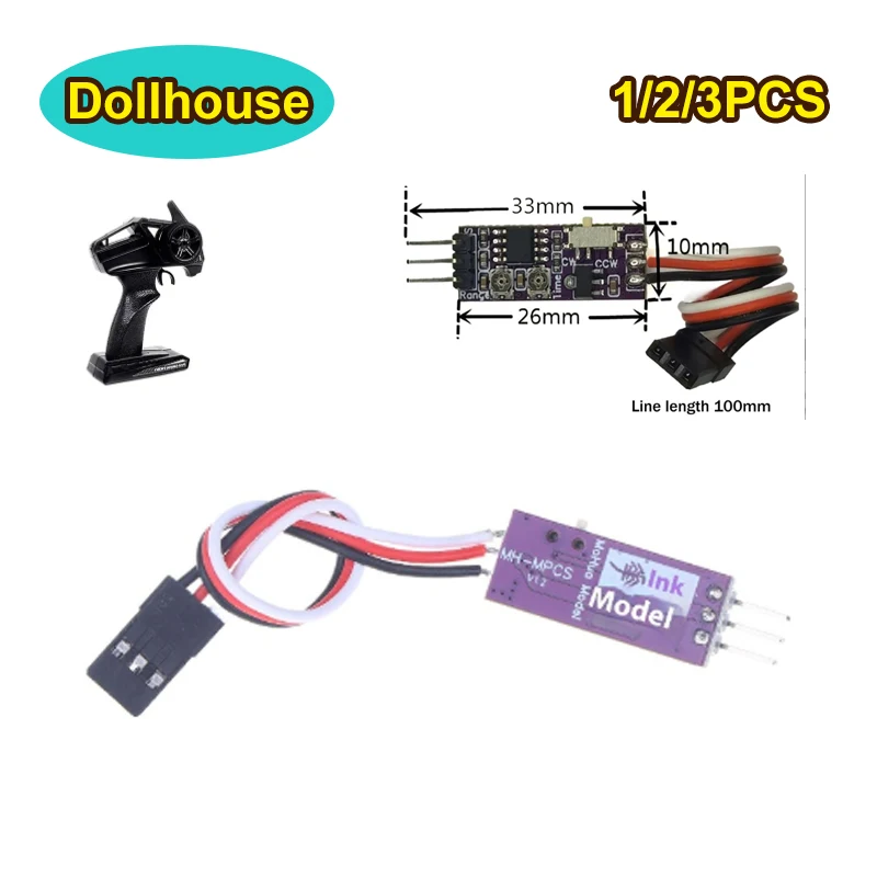ตัวควบคุมเซอร์โวอเนกประสงค์ โมดูลควบคุมพวงมาลัย ตัวแปลงสัญญาณ อินพุต 5-30V สำหรับโมเดล RC ควบคุมสัญญาณอเนกประสงค์