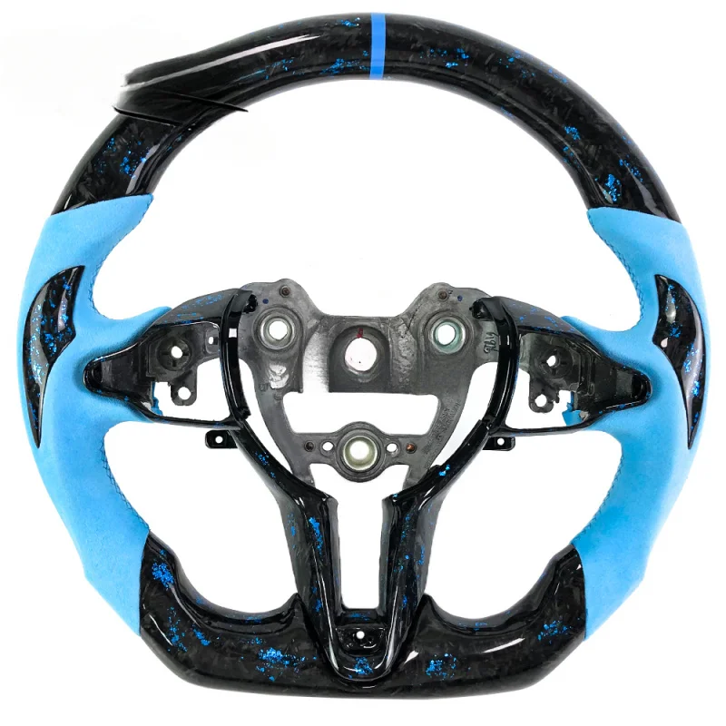

For Hyundai Exclusive Blue Forged Carbon Fiber Sport Grip Steering Wheel | Elantra N CN7 | OEM Direct Fit Upgrade