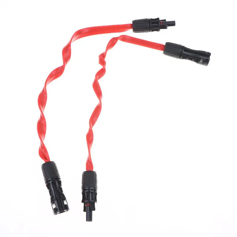 ~2Pcs 12AWG 10AWG 4mm2 6mm2 Female Male Waterproof Connectors Flat Solar Panel Extension Cable For RV Photovoltaic Home Balcony