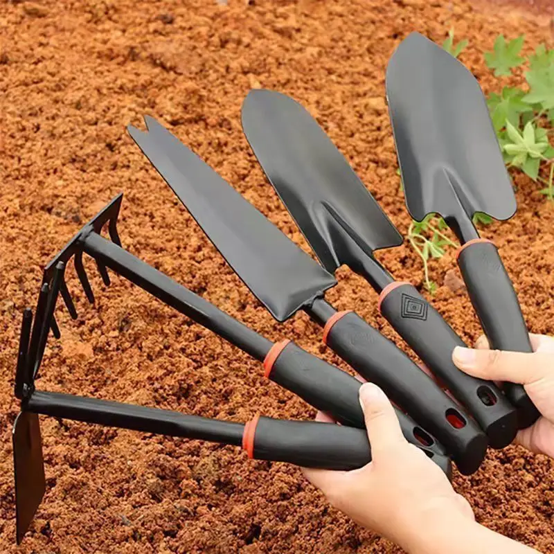 flower planting tools, three-piece set, small rake, small hoe, spade, agricultural use,sea-catching gardening,vegetable planting