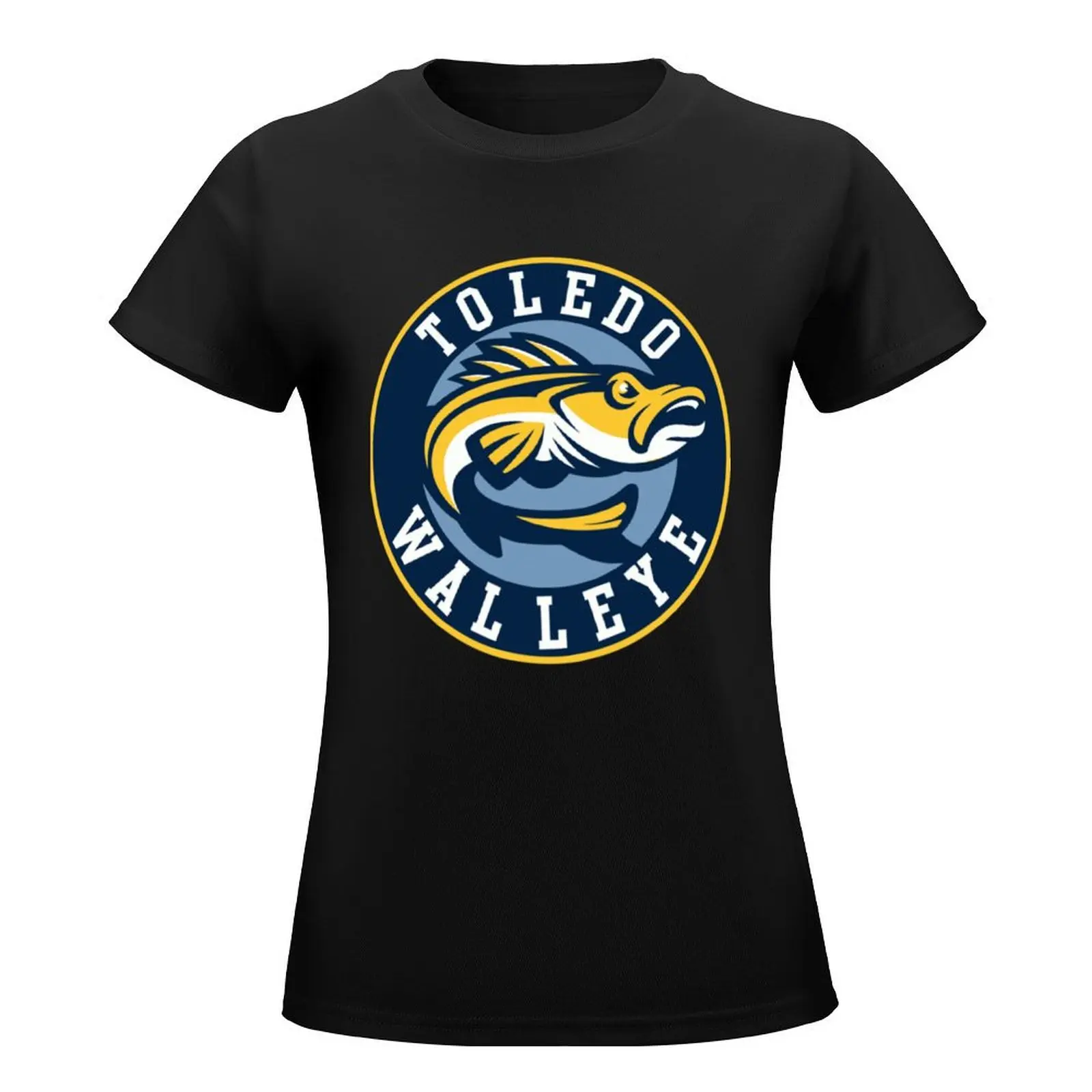 TOLEDO WALLEYE T-Shirt animal print funny Short sleeve tee Women clothes