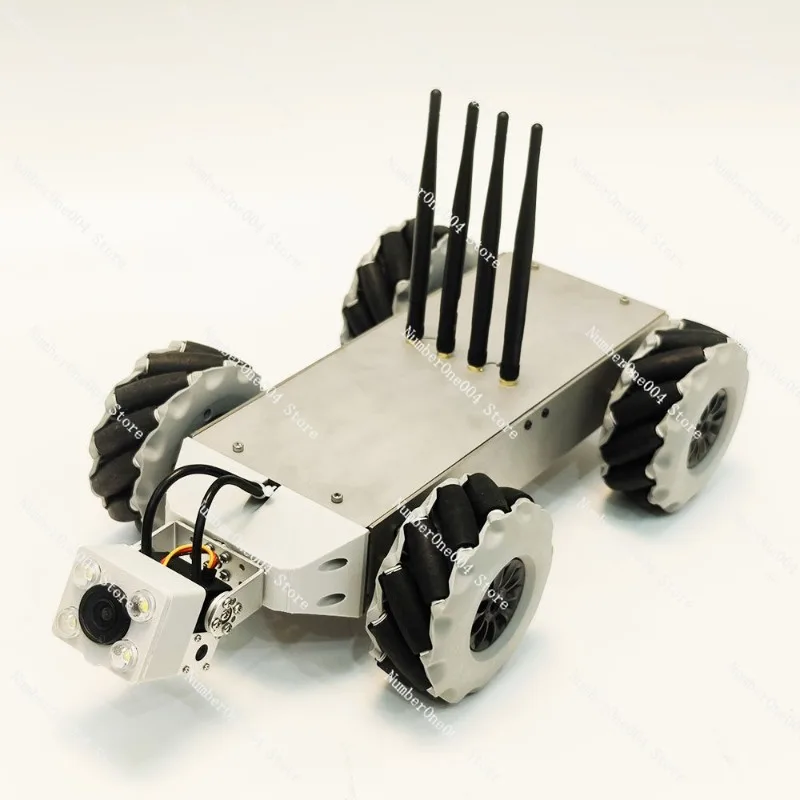 

Mecanum Wheel Omnidirectional Car Chassis Detection Robot Air Duct Inspection Wind Turbine Patrol with Image Transmission