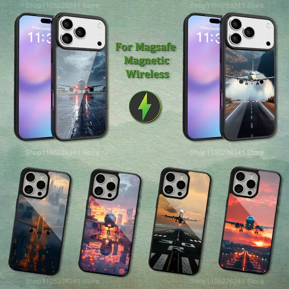 

Fly Art Cartoon Plane Phone Case For iPhone 13,12,11,16,15,17,14,Pro,Max,Plus,Mini, For Magsafe,Magnetic Wireless Charging
