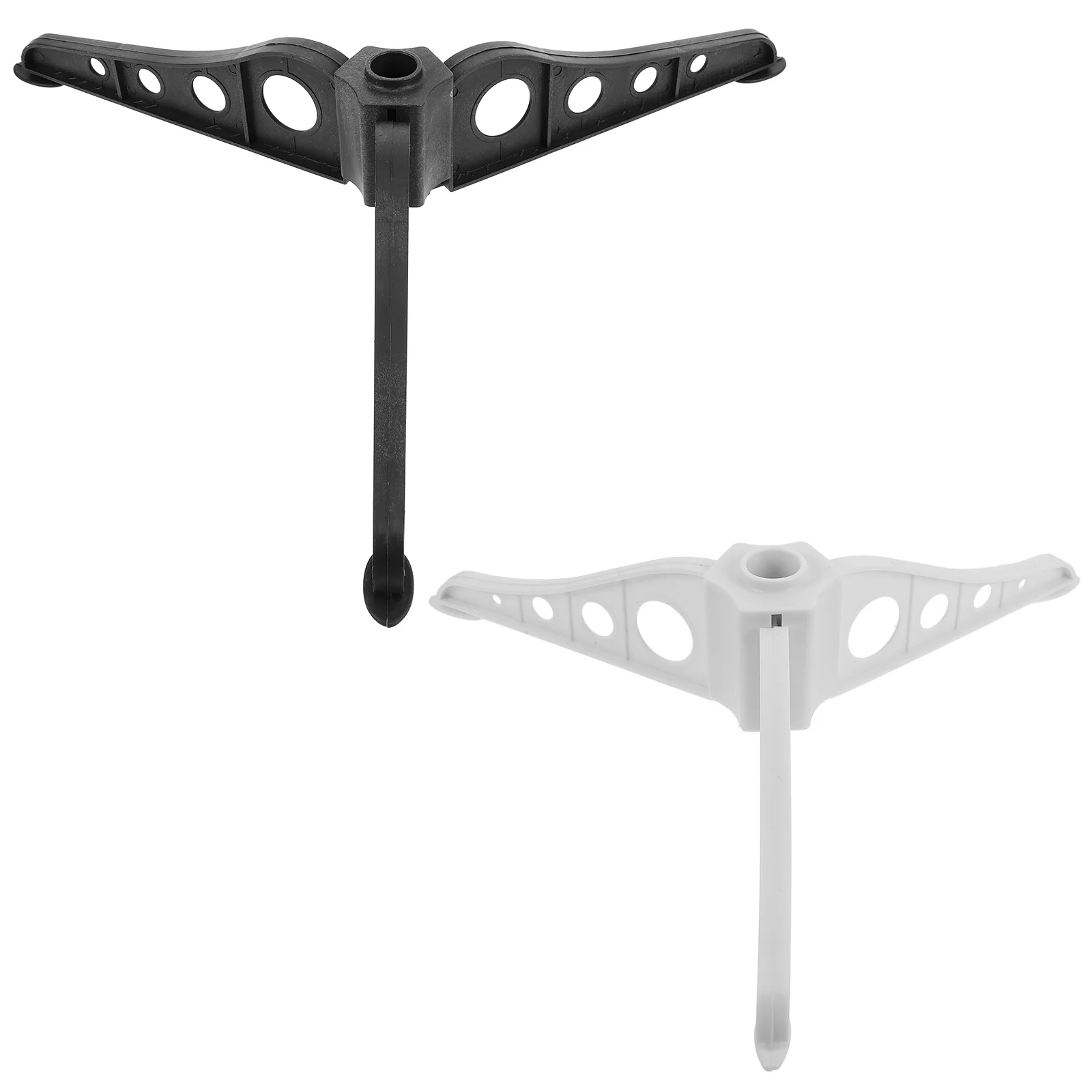 

2Pcs Christmas Tree Holder Stand Plastic Detachable Base Black White Stable Xmas Tree Foot for Holiday Party Plastic Xmas Stand