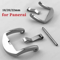 Matte Solid Stainless Steel Buckle for Panerai Watchbands Clasp 18mm 20mm 22mm Leather Silicone Nylon Strap Button Screw style
