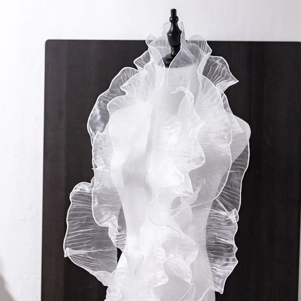 1 YARD จีบริบบิ้นลูกไม้ Mermaid สีหัตถกรรมเสื้อผ้า Supply Ruffle เย็บผ้าเครื่องแต่งกายอุปกรณ์เย็บปักถักร้อย