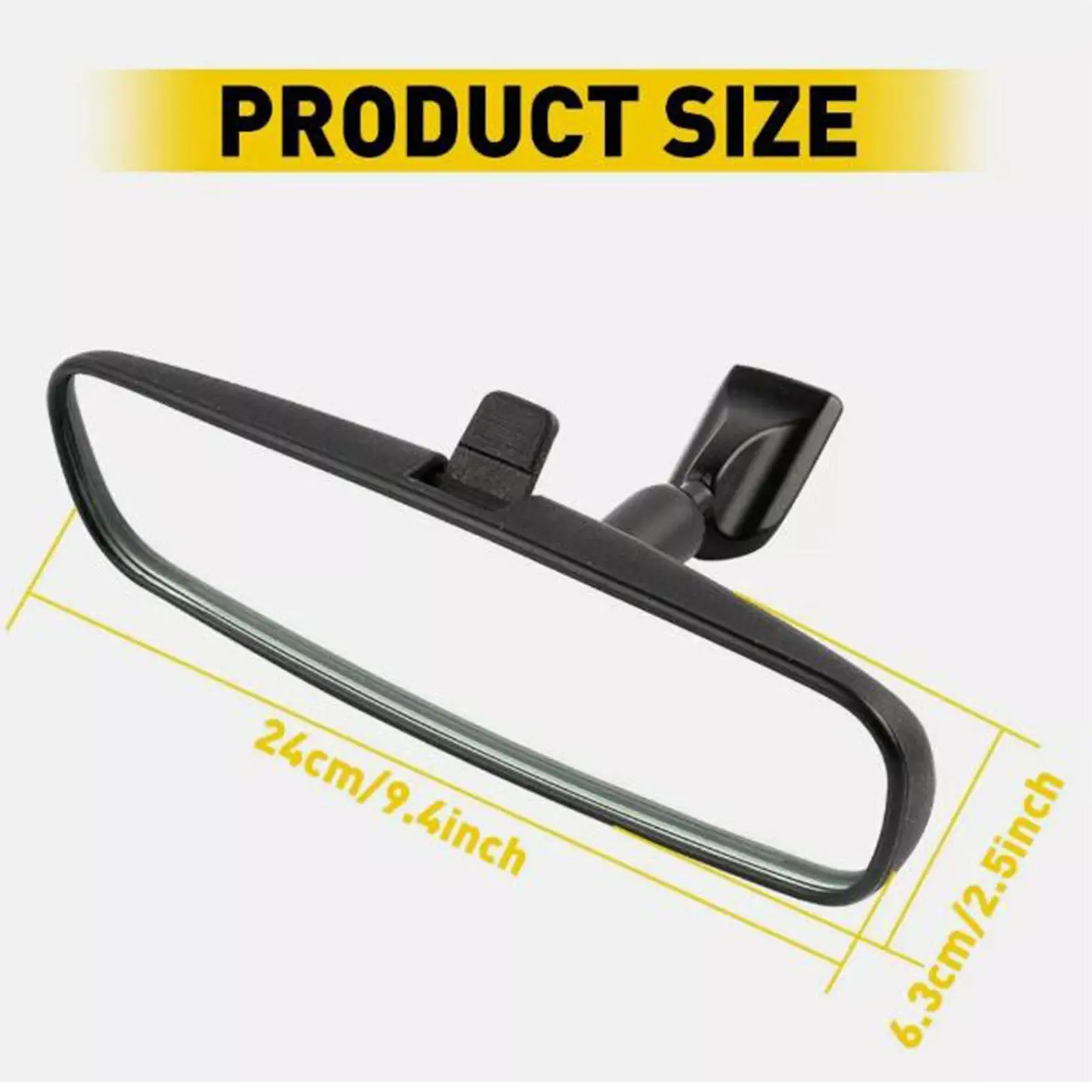 

Auto Interior Rearview Mirror ABS Glass Central Mirror Car Inside Accessory for Honda Accord 4dr 2008-2012