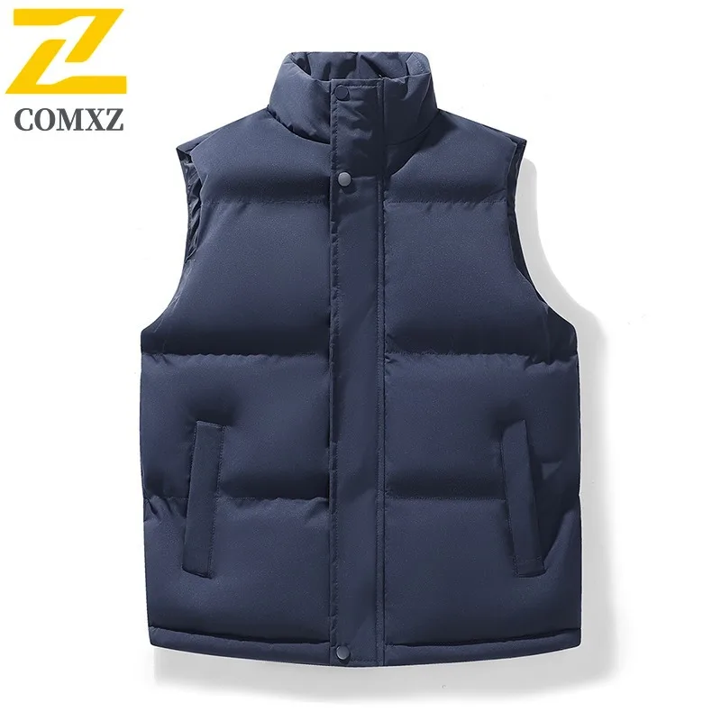 EIAO سترة عمل كبيرة الحجم للجنسين سميكة مبطنة بالصوف سترة بلا أكمام مناسبة للتخييم والصيد ملابس الشارع الشهير ملابس رياضية 2025 #4