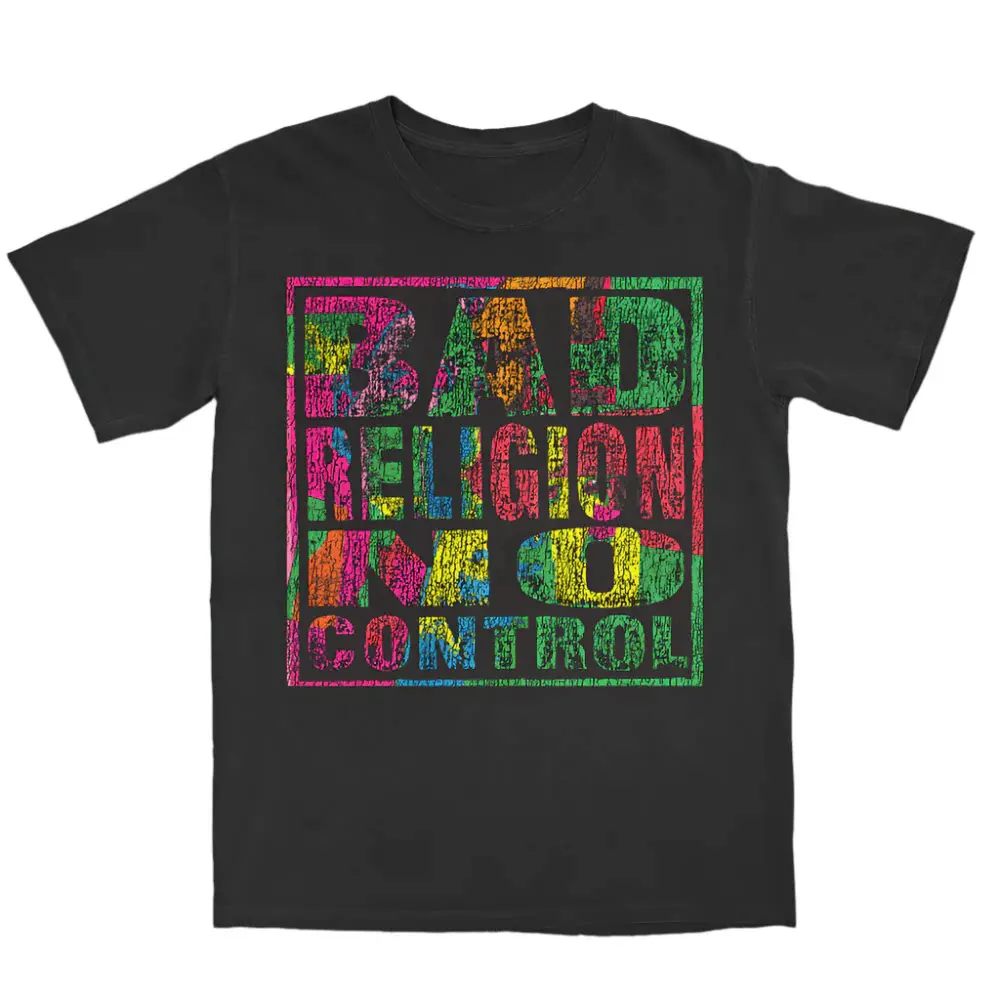1980 Bad Religion Band PUNK Hardcore Casual T-shirt Men's and Women's Luxury Brand Top
