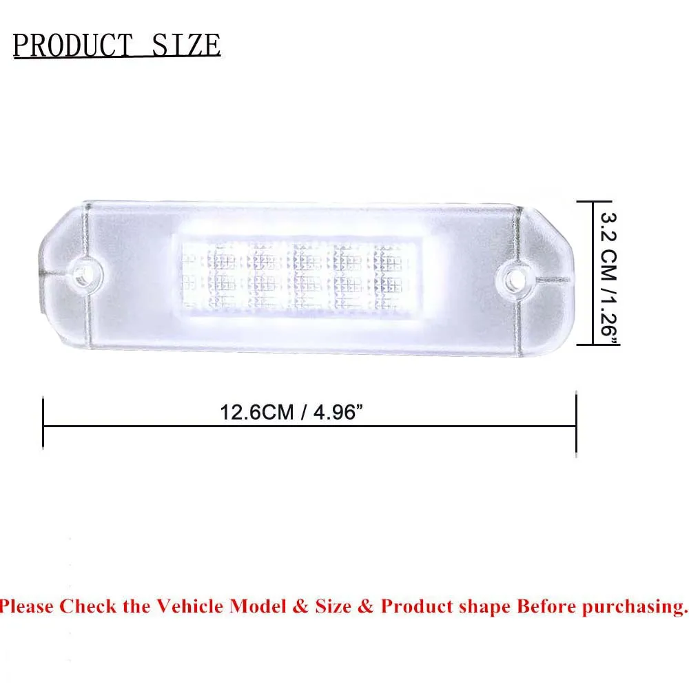 For Honda Civic EJ EG EK EK3 CR-X Del Sol Integra SJ EK3 Civic Coupe/Sedan Tail LED License Plate Light Number Lamp Assembly view 5