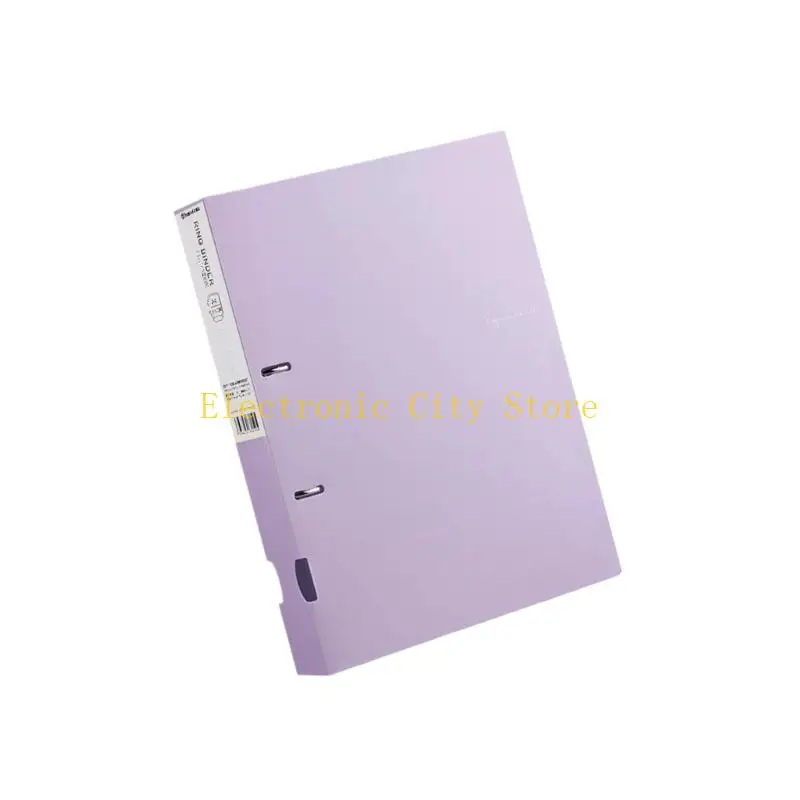 Plastik 2 Cincin Binder untuk Dokumen Office Sekolah Penyelenggara Manajemen File HU8D