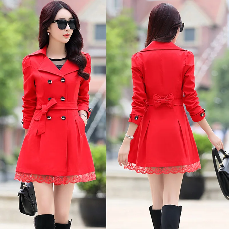 2025 New Fashionable Temperament Autumn Women Short Trench Coat Button Waist Petite Versatile Girl Novel Jacket