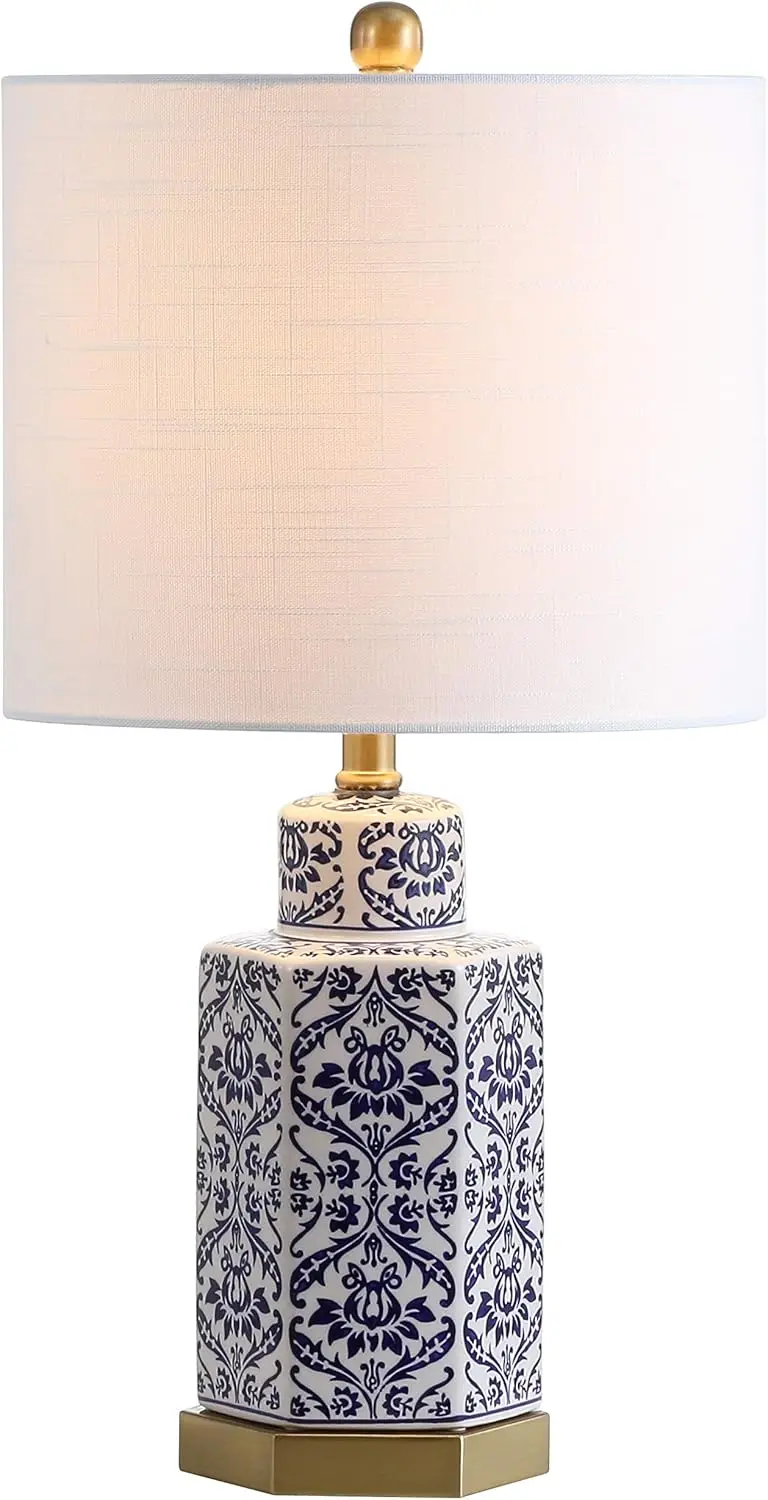 

Jyl3050A Diana 23.5"" Ginger Jar Ceramic/Metal Led Table Lamp Classic Traditional Bedside Desk Nightstand Lamp For Bedroom