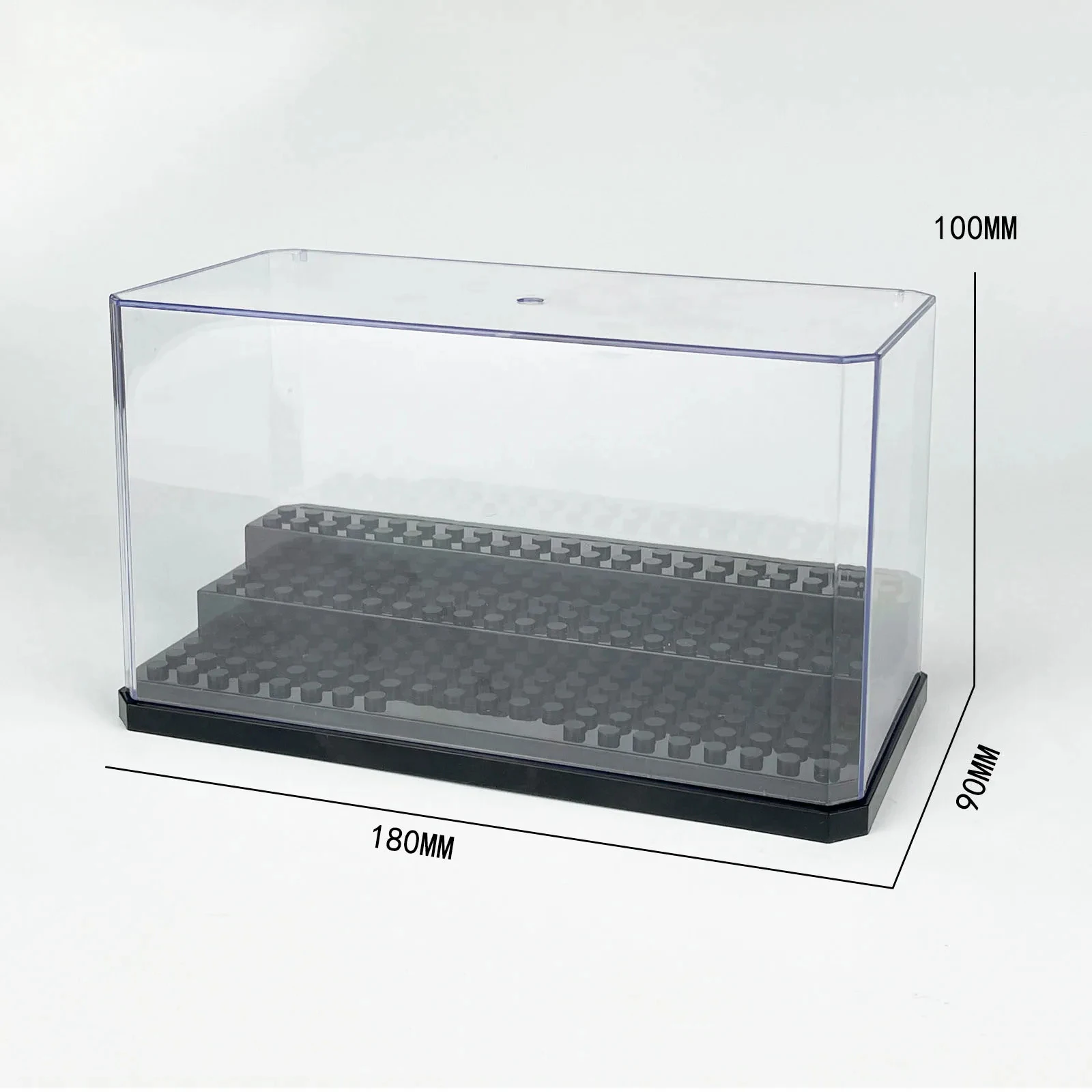 방진 아크릴 피규어 도시 자동차 모델 컬렉션 디스플레이 박스, 빌딩 블록 보관 플렉시 유리 쇼케이스 장난감, 3 단계