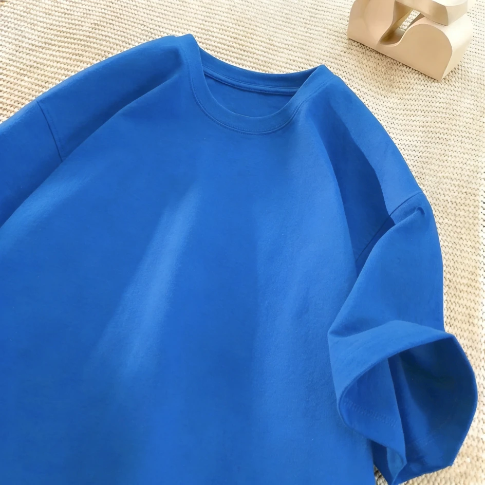 Solide modische Sommer-T-Shirts für Herren, mehrfarbig, S-3XL, Baumwolle, kurzärmelig, All-Match, Basic, Sport, Streetwear, weiche, atmungsaktive Kleidung – Detail 21