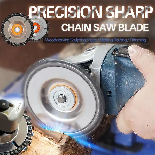 

4 Inches Angle Grinder Chain Disc Woodworking Chain Wheel Wood Slotting Saw Blade Wood Carving Disc Carve Cut or Shape Dropship