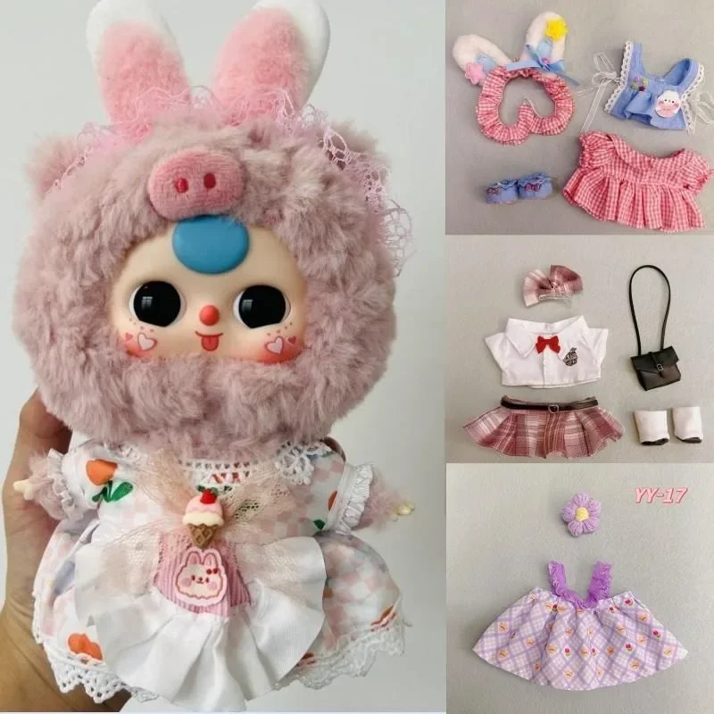 Plush Doll'S Clothes for 20cm baby three V3 Idol Dolls Pretty Dress Clothing Gift