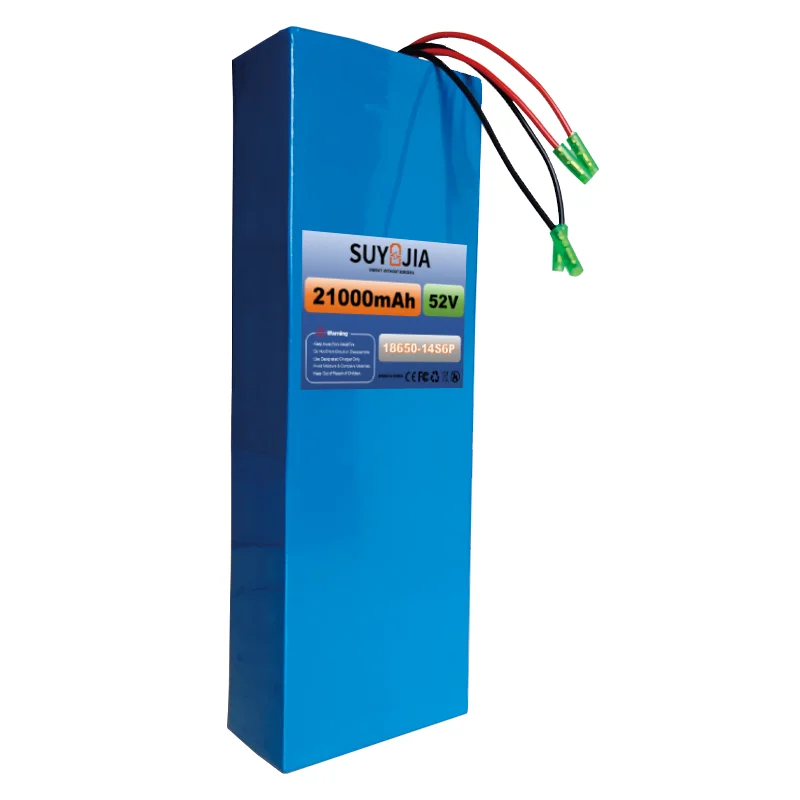 14S6P Lithium Battery Pack 52V 21AH 18650 with BMS 30A for 1500W Various Electronic Devices and Transportation Equipment