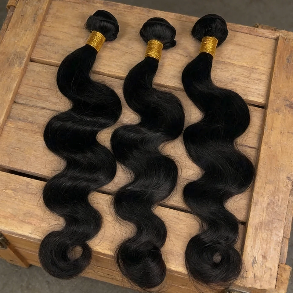 30 Inch Human Hair Body Wave Bundles Brazilian Raw Hair Weave 2/3/4 Bundles Human Hair 26 28 30 Inch Body Wave Hair Extensions