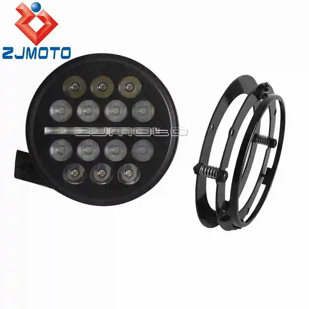 5.75 بوصة LED المصباح ث/قابل للتعديل زاوية جبل مجموعة مستديرة ل هارلي سوفتيل منخفضة رايدر ST FXLRST 22-25 EI Diablo FXRST 2022-24 #4