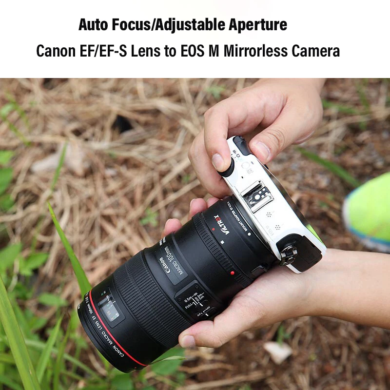 Viltrox EF-EOS M Adaptateur de monture d\'objectif électronique Auto Focus EF-M pour objectif Canon EOS EF EF-S sur monture to EOS M M100 M50 M3 M10