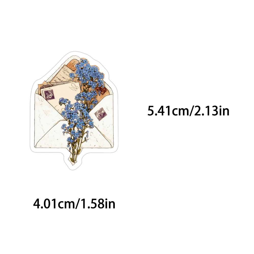54PCS Mediterranean Style Art Fashion Sticker Tomato Pizza Chili Lemon Food Collection Decoration Cup Phone Case Scrapbook Gift