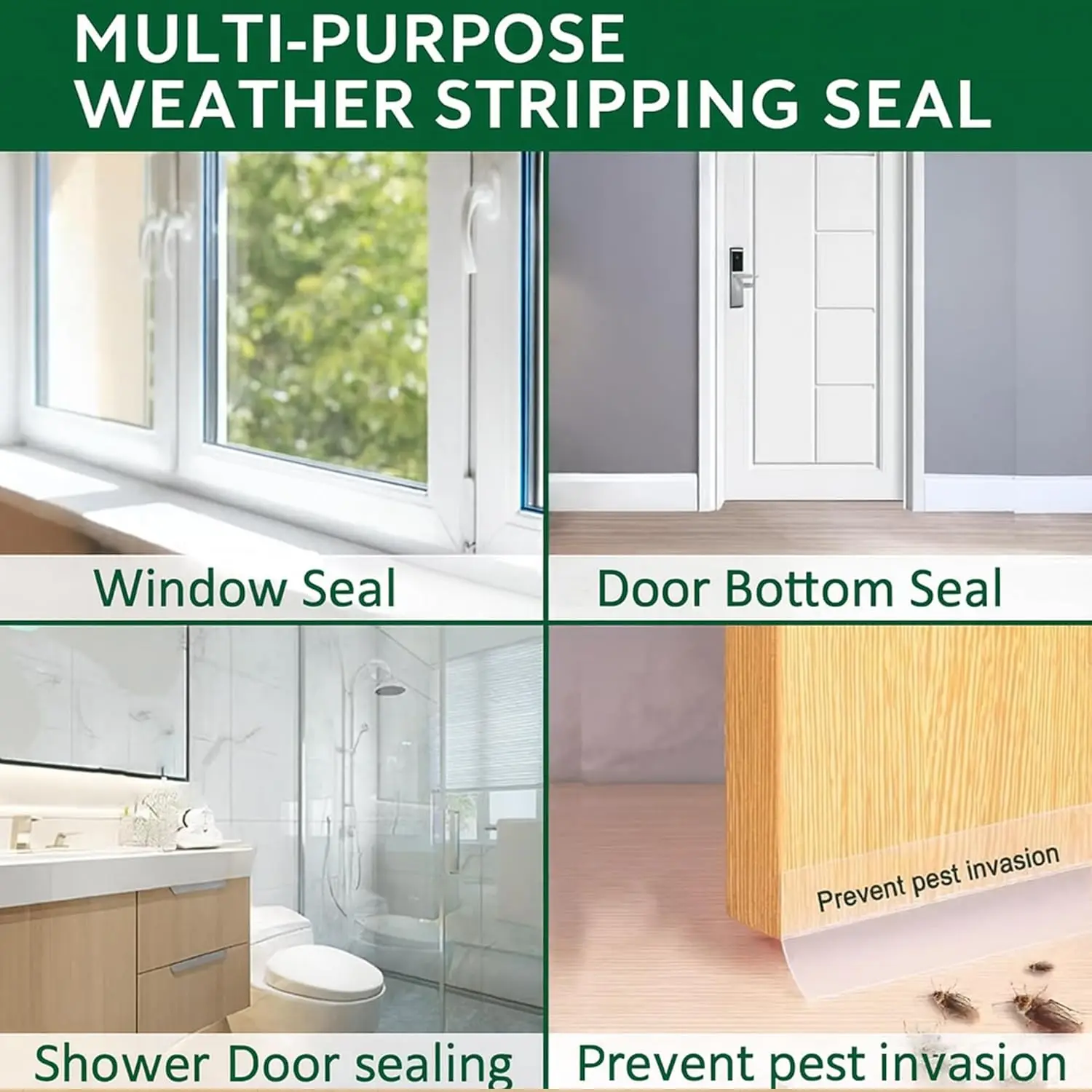 ختم باب تجريد الطقس من السيليكون، شريط عازل للأبواب، شريط عازل للباب تحت النافذة وسفلي الباب #4
