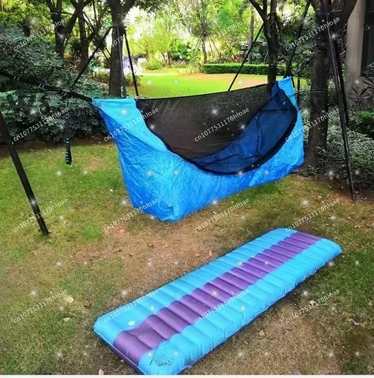Outdoor Mosquito Net Hammock Tent Breathable Sunshade Waterproof Anti-Rollover Camping Essential