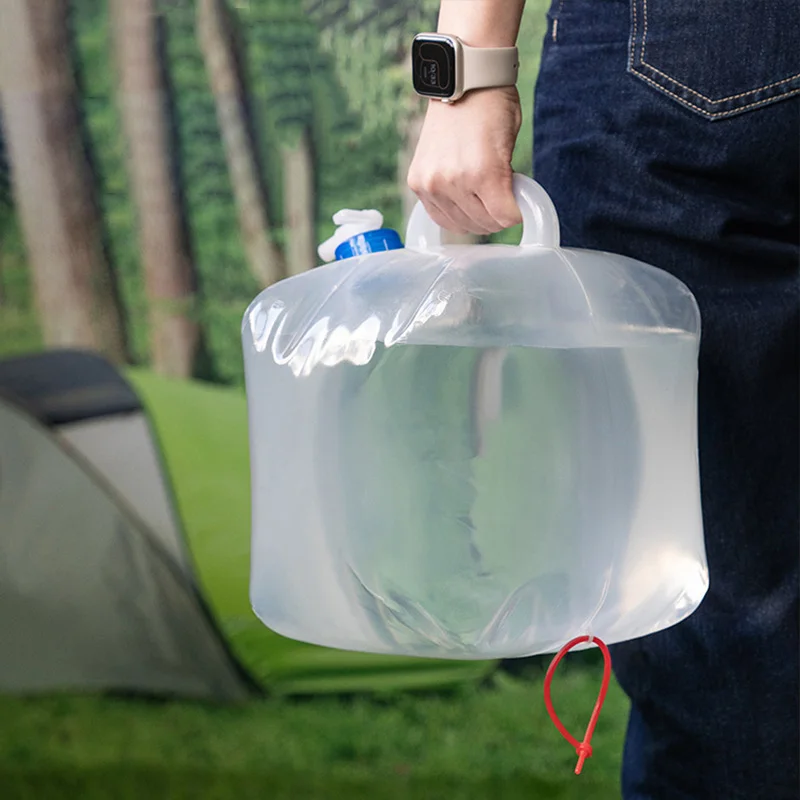 ​ Borsa per acqua pieghevole a tenuta stagna da 10 litri Secchio per acqua pieghevole per esterni Borsa per acqua portatile di grande capacità per escursioni, viaggi di pesca