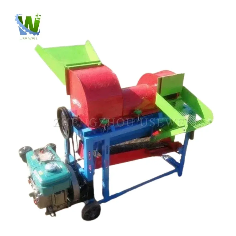 Wholesale Di esel Engine Multifunctional Maize Thresher Corn Threshing Soybean Sheller Peeling Machine For Farm