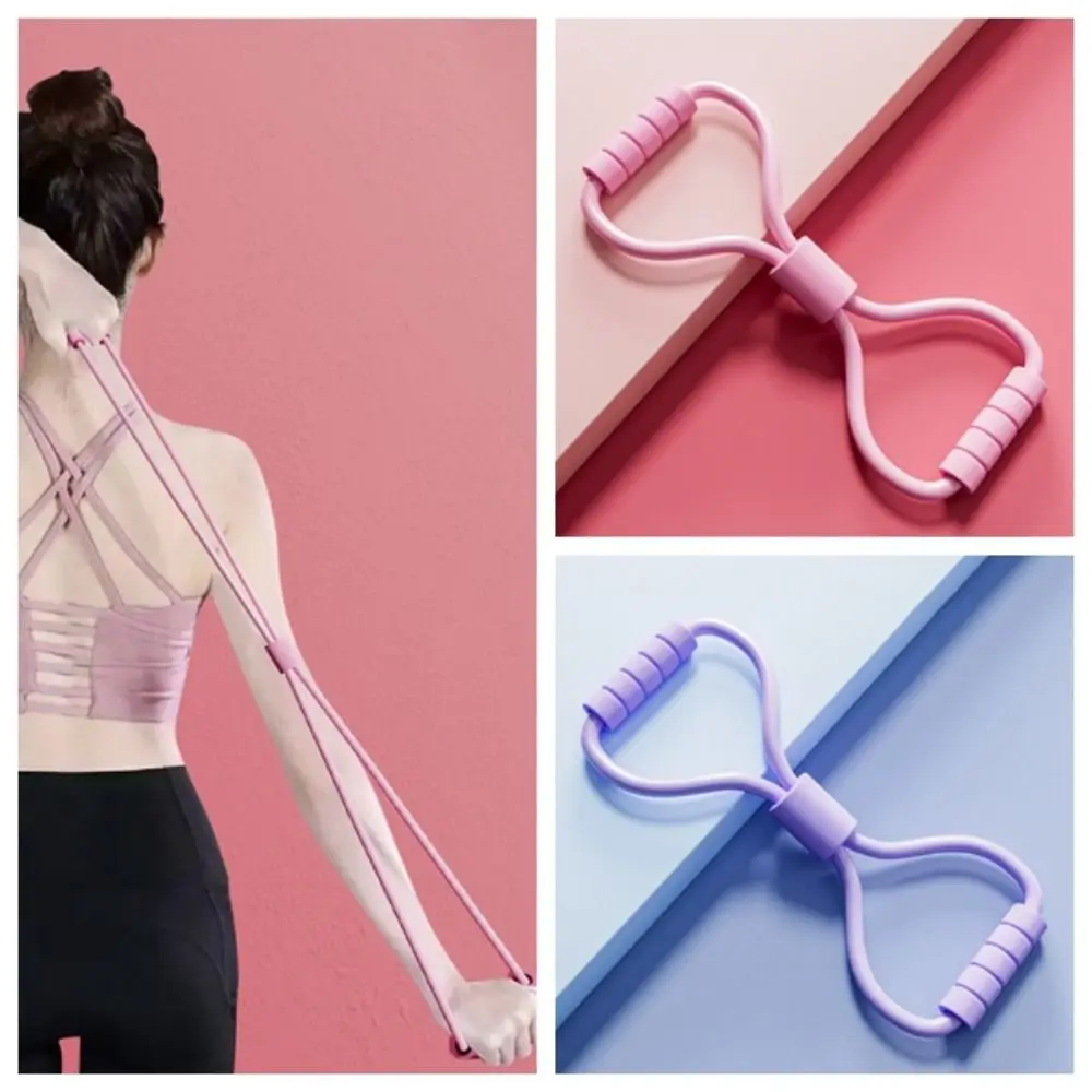 Tensile Tape Yoga Resistance Band Chest Expander Muscle Stretching Fitness Resistance Bands TPE Solid Color Pull Rope Band