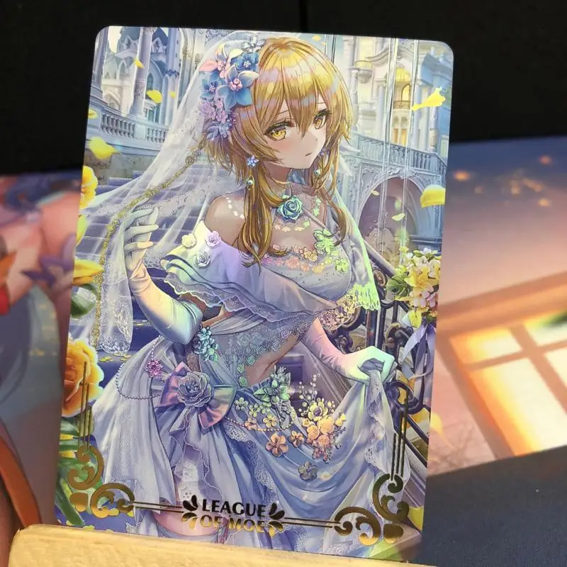 NEW Goddess Story Genshin Impact Beelzebul Nilou Yelan Lumine Homemade flash cards Game collection Birthday Christmas gifts