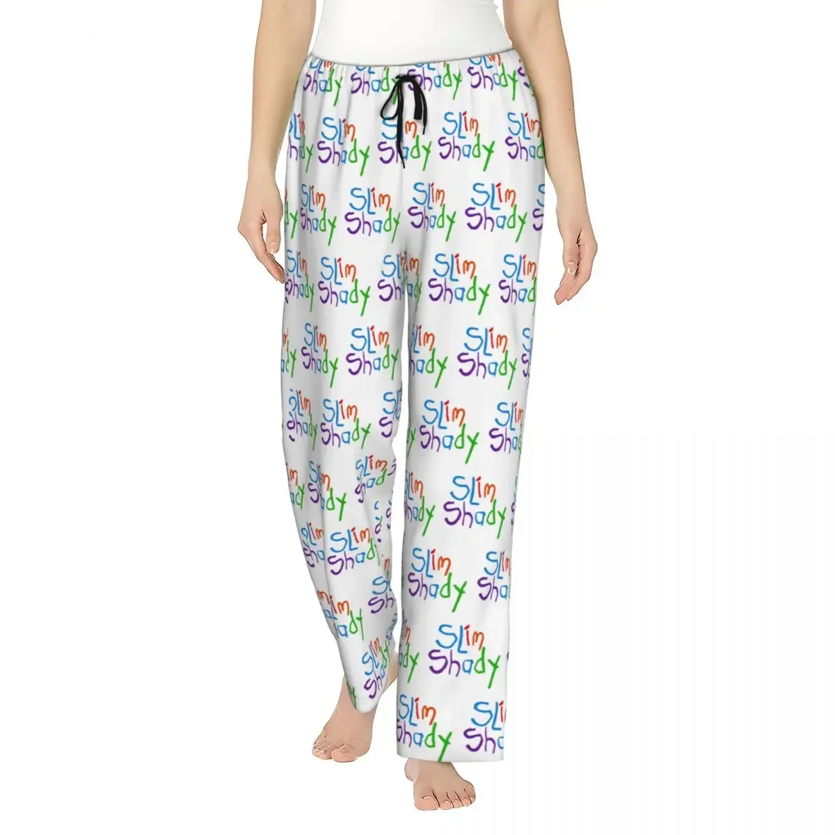 

Женские пижамные брюки Custom The Death Of Slim Shady Eminem с карманами для отдыха и сна