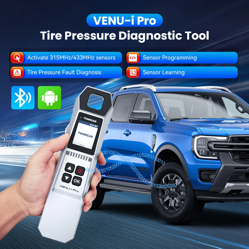 10PCS Thinkcar VENU IPRO Tire Pressure Inspection Tools TPMS System Car Code Reader Sensor Programming Tools For 689BT VO7S