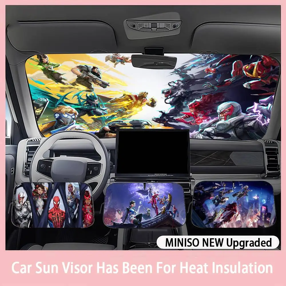 

Marvel Rivals Car SunShade Windshield sunshade blocks ultraviolet rays, car insulation sunshade protector