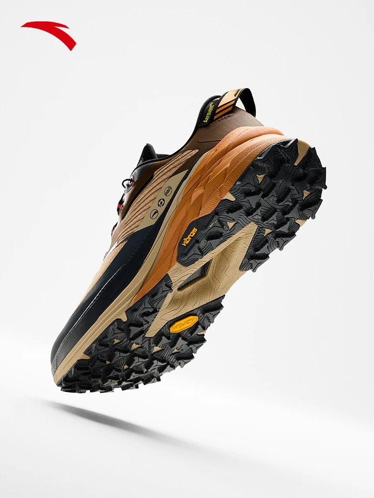 ANTATanyue professional off-road carbon plate running shoes men's VIBRAM large sole wear-resistant and splash proof sports shoes