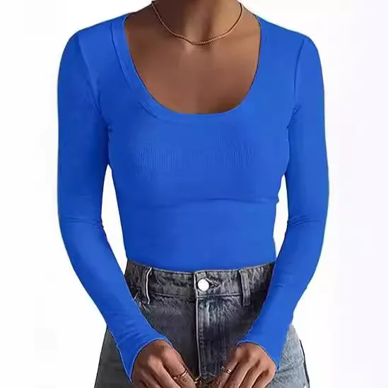 Women long sleeve slim fit tee for casual fall outfits