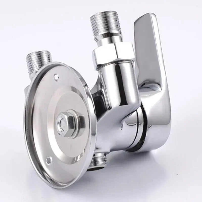 Universal Bath Shower Mixer Taps Deck Mounted Chrome Valve Hot And Cold Mixing Valve Replacement Bathroom Shower Accessories