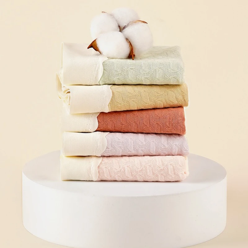 10A Antibacterial Crotch Women Panties Breathable Seamless Cotton Briefs Mid-Waist Lingerie Cute Plus Size Ladies Girl Underwear