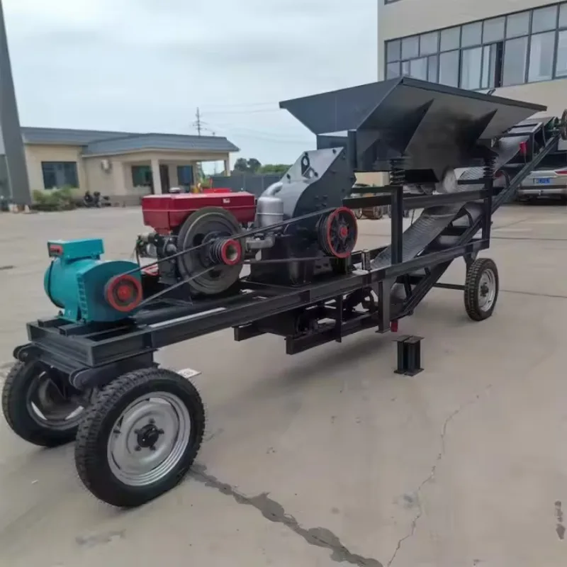 

【Хит продаж】Мини-мобильная молотковая дробилка: популярный товар, прямые продажи от производителя, высокое качество для дробления и переработки минералов