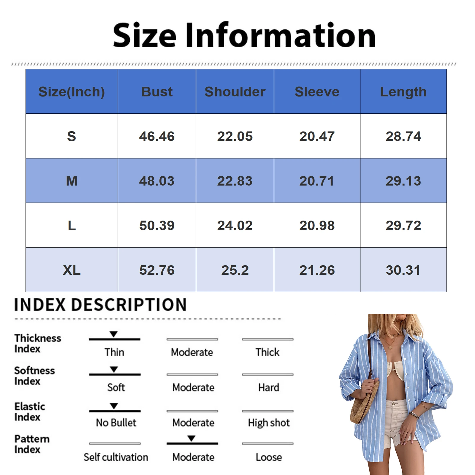 Fashion Women's Casual Vacation Style Loose Shirt Solid Color Lapel  Striped Shirt Top Outdoor  Travel Dress up Clothing Top