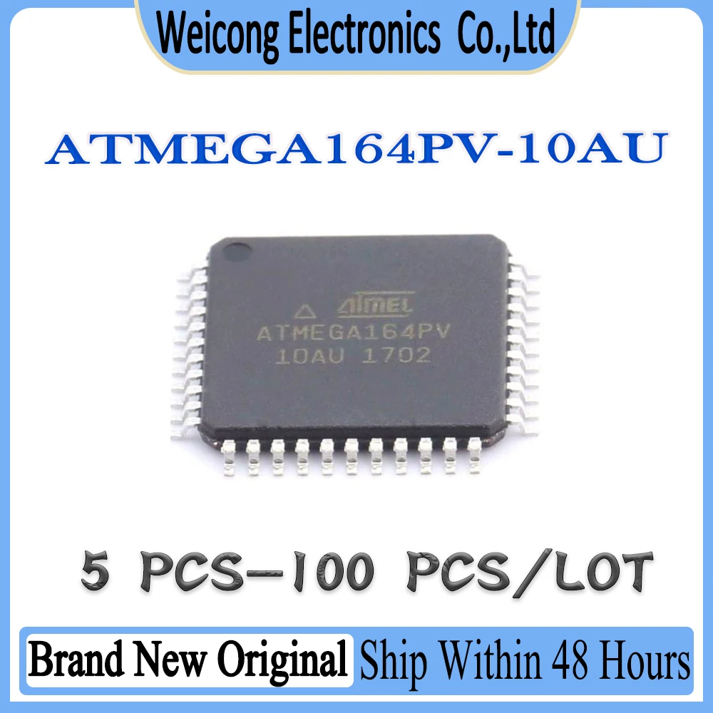 ATMEGA164 ATMEGA164P ATMEGA164PV ATMEGA164PV-10AU ATMEGA164PV-10A ATMEGA New Original IC MCU Chip TQFP-44