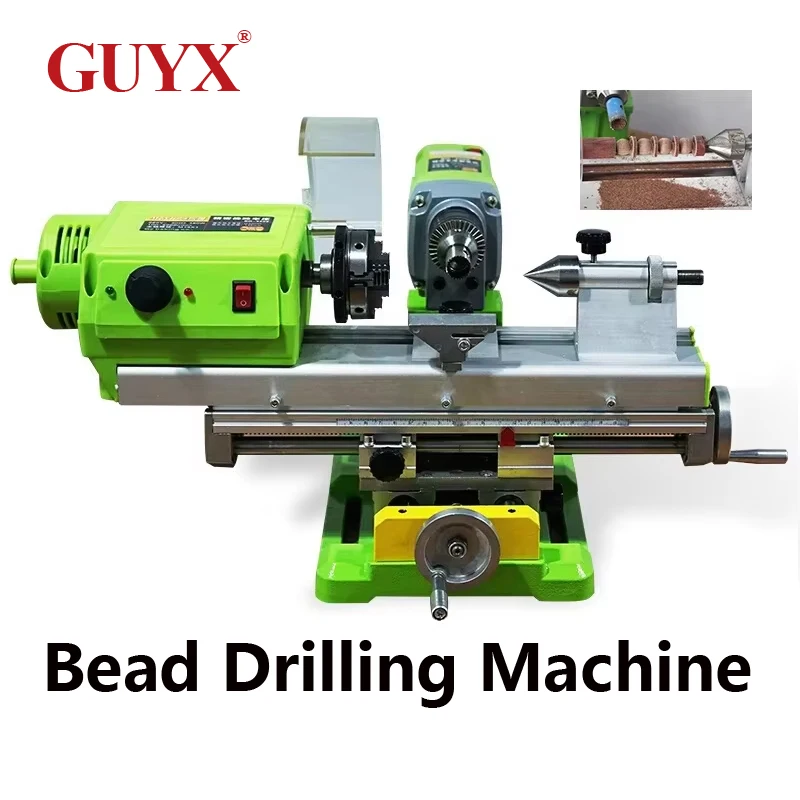 

Small DIY Woodworking Lathe Bench Drill Buddha Bead Drilling Machine Multi-function Metal Precise Hand String Processing Machine