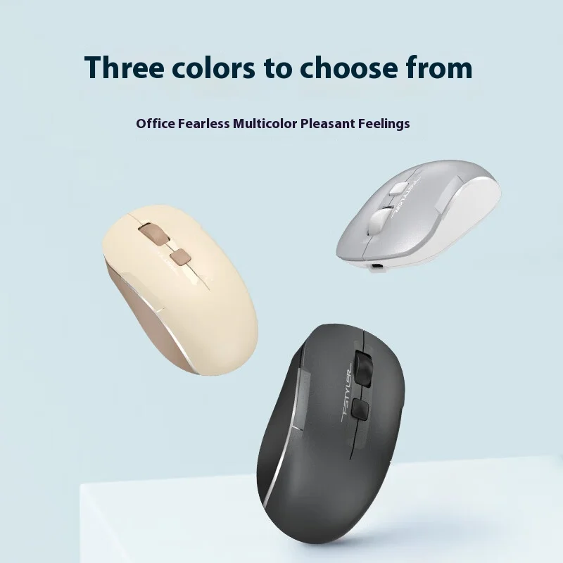 A4tech Fb26cs Air Wireless Mute Rechargeable Wireless Bluetooth Mouse Portable Is Light Sound Dual Mode Multimedia Mouse For Pc