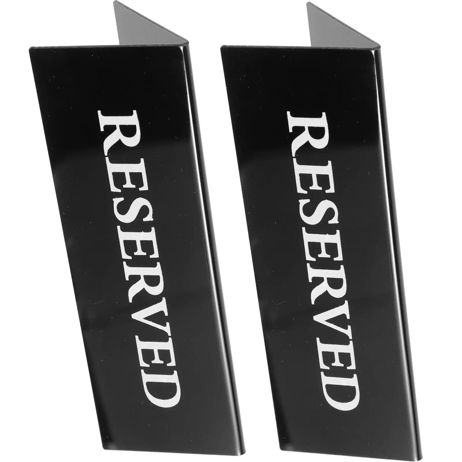 

2Pcs 15x5cm Acrylic Non-Smoking Reserved Table Restaurant Reserved Table Signs Signs for Hotel Restaurant Wedding Event Party