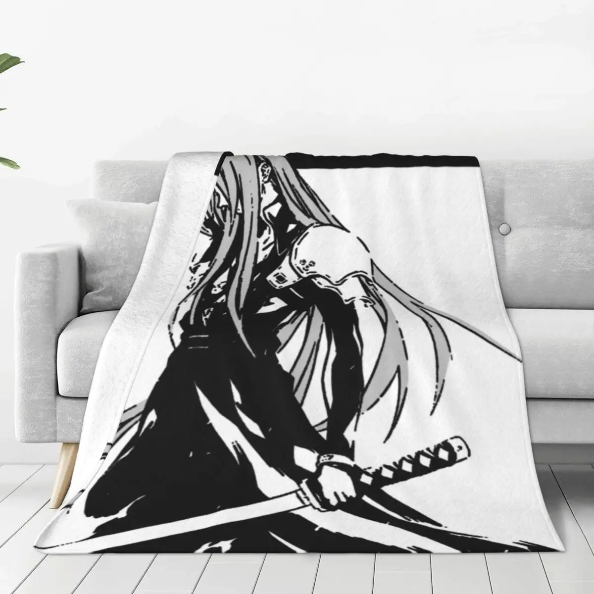 Sephiroth Ffvii Final Fantasy Blanket Fleece Spring Autumn Super Warm Throw Blankets for Bedding Travel Bedding Throws