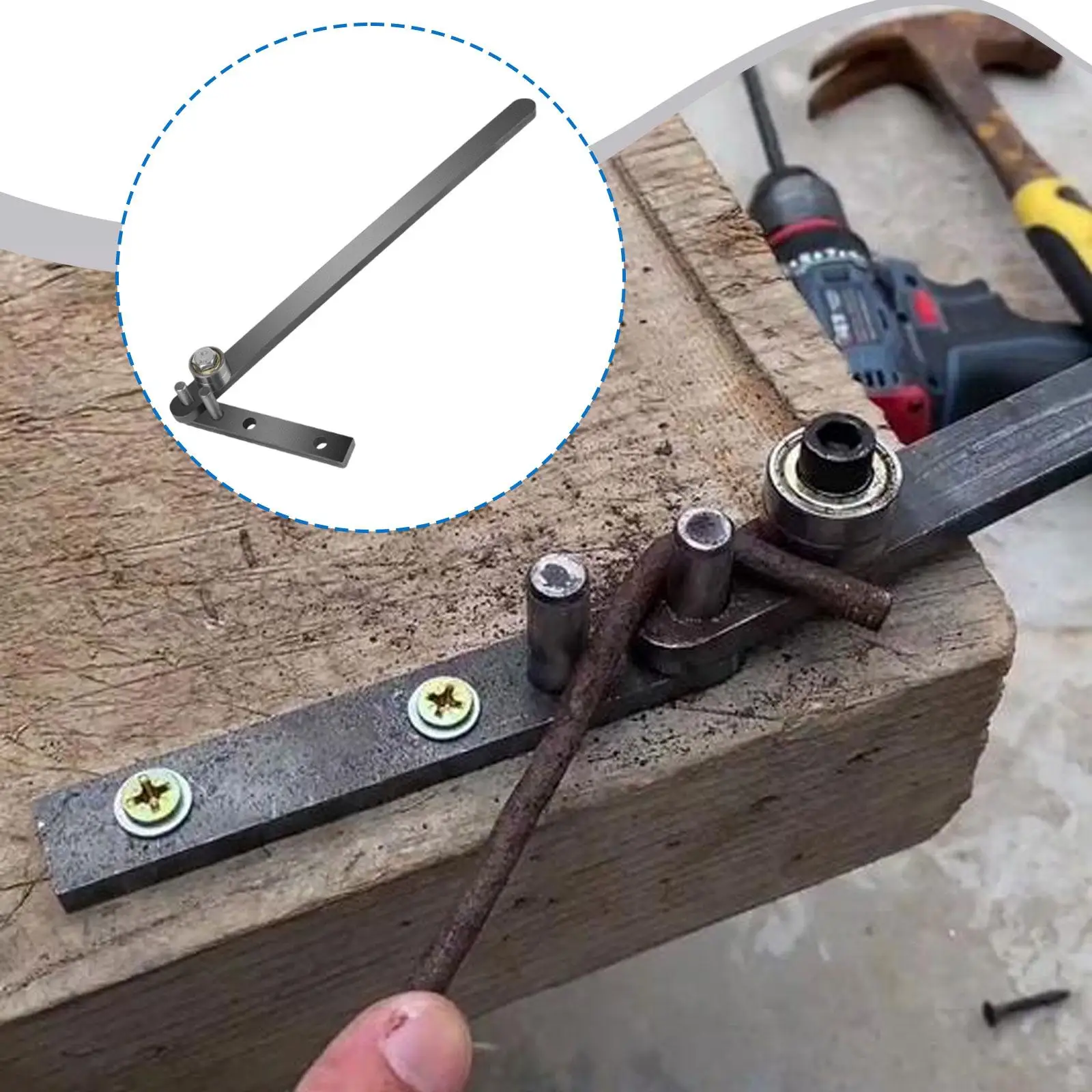 

Ручной гибочный станок для авторемонта, профессиональный гаражный инструмент для гибки прутков